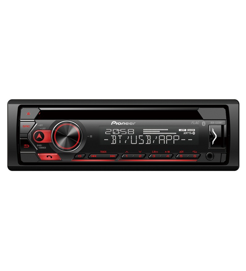 Reproductor CD Automotriz Pioneer DEH-S320BT con Bluetooth/Spotify/Ecualizador Gráfico - Negro
