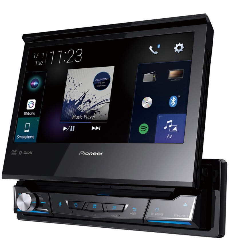 Reproductor DVD Automotriz Pioneer AVH-Z7250TV con Pantalla de 7/Bluetooth/USB/TV ISDB-T - Negro