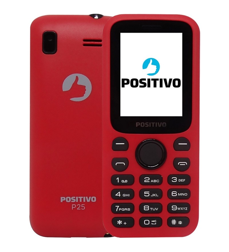 Celular Positivo P25 DS 32/32MB 1.8 Cámara VGA/Bluetooth - Rojo