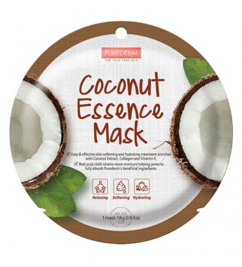 Mascara de Coco Purederm Coconut Essence Mask ADS 805 (1 Mask)