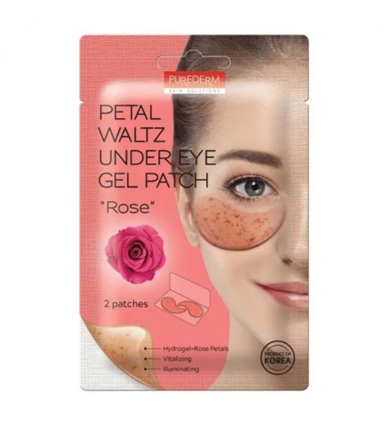 Parche para Contorno de Ojos Purederm Petal walts Under Eye Gel Patch ADS 762 “Rose” - (2 Patches)