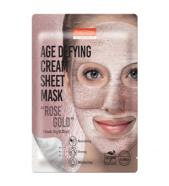 Mascarilla Antiedad Purederm Age Defying Cream Sheet Mask ´´Rose Gold´´ ADS 835 - (1 Mask)