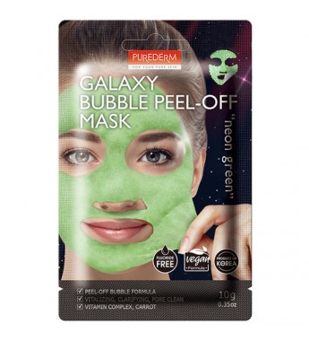 Máscara Purederm de Burbujas Galaxy Bubble Peel-Off Mask ADS458 “Neon Green” 