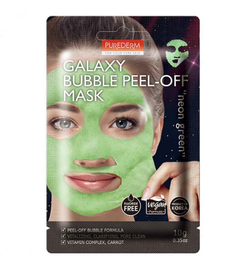 Máscara Purederm de Burbujas Galaxy Bubble Peel-Off Mask ADS458 “Neon Green” 