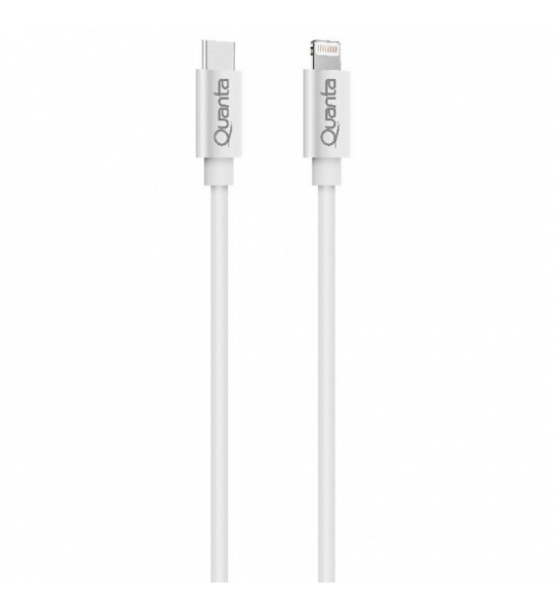 Cable Quanta Essentials QTCTL70 USB-C a Lightning 5A (1.2 metros) - Blanco