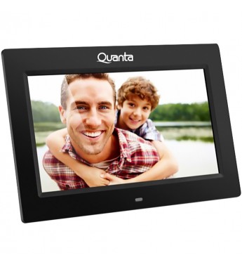 Porta Retrato Digital Quanta QTPRD501 LCD de 7" Bivolt - Negro