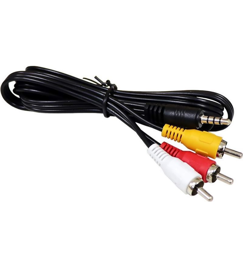 Cable Quanta QTCAV1 X P2 Audio RCA a Jack 3.5 mm (90cm) - Negro