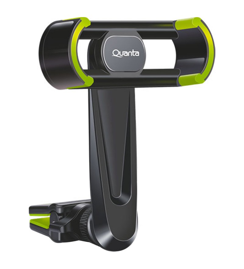 Soporte Universal Quanta QTSUC150 con apertura horizontal de hasta 5.5" - Negro/Verde