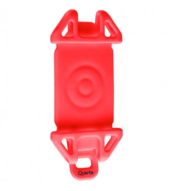 Soporte de Smartphone para Bicicleta Quanta QTSBS180 de 4 a 6 pulgadas - Rojo