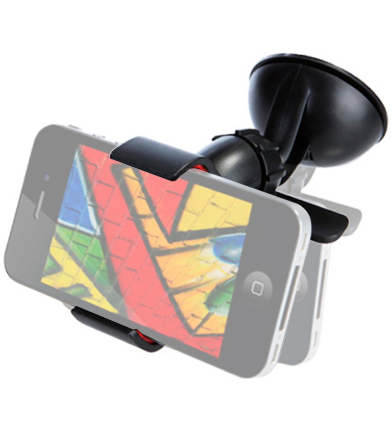 Soporte para Smartphone/GPS Quanta QTHLD3100 para hasta 5.0 Pulgadas - Negro