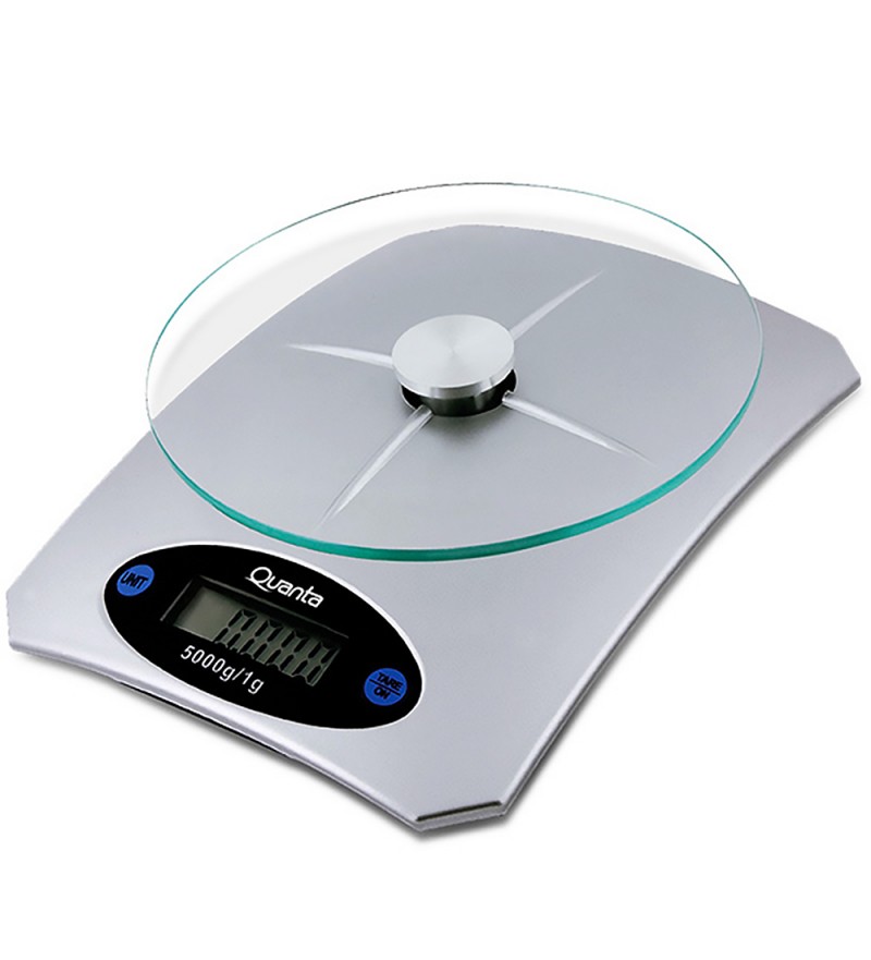 Balanza Digital para Cocina Quanta QTBLC5000 hasta 5 kg/Display LCD - Gris/Negro