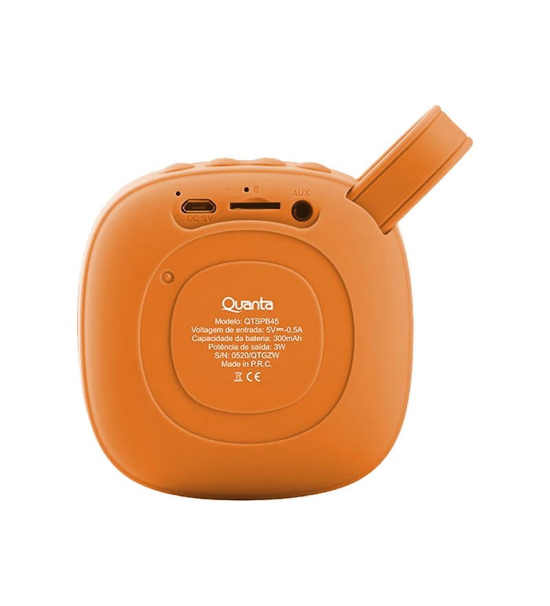 Speaker Quanta QTSPB45 Portátil BT 3W - Naranja