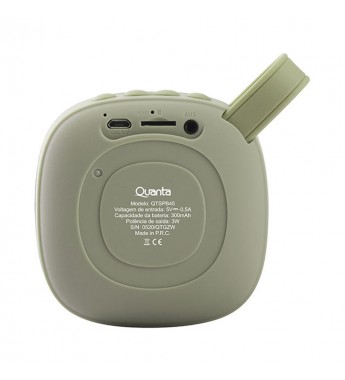 Speaker Quanta QTSPB45 Portátil BT 3W - Verde