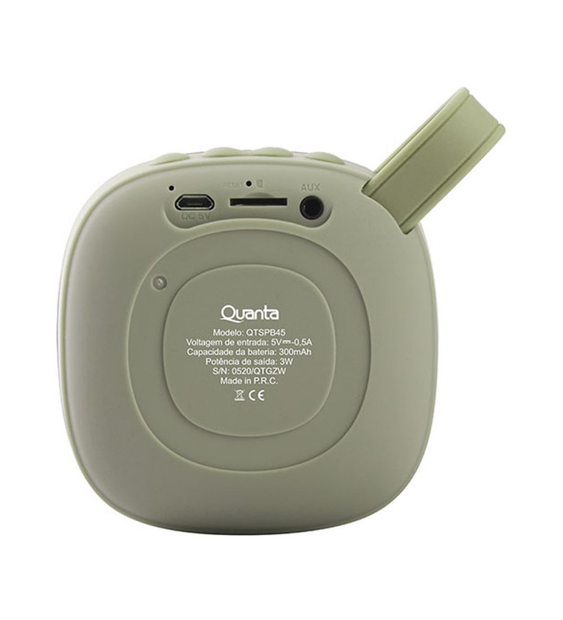 Speaker Quanta QTSPB45 Portátil BT 3W - Verde