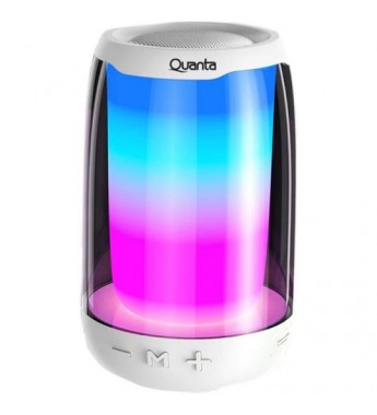 Speaker Quanta RainbowFest QTSBL10 Bluetooth/5W - Blanco