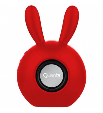 Speaker Quanta QTSPB62 Portátil Bluetooth/IPX6/3W - Rojo