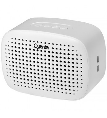 Speaker Quanta QTSPB63 Portátil Bluetooth/3W - Blanco
