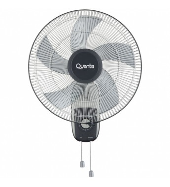 Ventilador de Pared Quanta QTVPO10 de 16" 55W/220V - Negro/Gris
