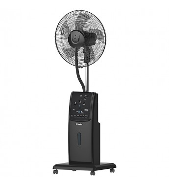 Ventilador Quanta QTVUAM1 con Humidificador Antimosquitos/3 velocidades/220V - Negro