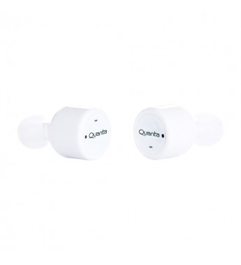 Auriculares Inalámbricos Quanta QTFO55 con Bluetooth/Micrófono - Blanco