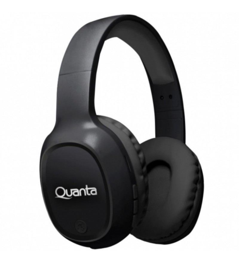 Auricular Quanta Bluetooth QTFOB75 con Micrófono/Driver de 40mm - Negro