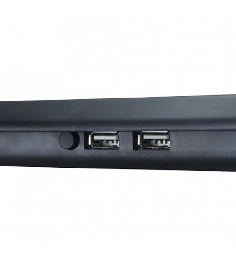 Cooler para Notebook Quanta QTBCN10 con Ventilador de 160mm/500 RPM/USB - Negro