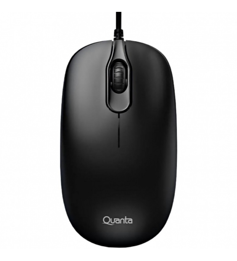 Mouse Óptico Quanta QTMO10 com 1200DPI/USB - Negro 