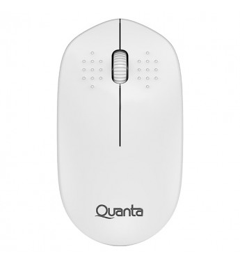 Mouse Óptico Inalámbrico Quanta QTMSS10 1600DPI - Blanco