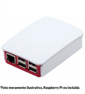 Case para Raspberry Pi 3 - Blanco/Rojo