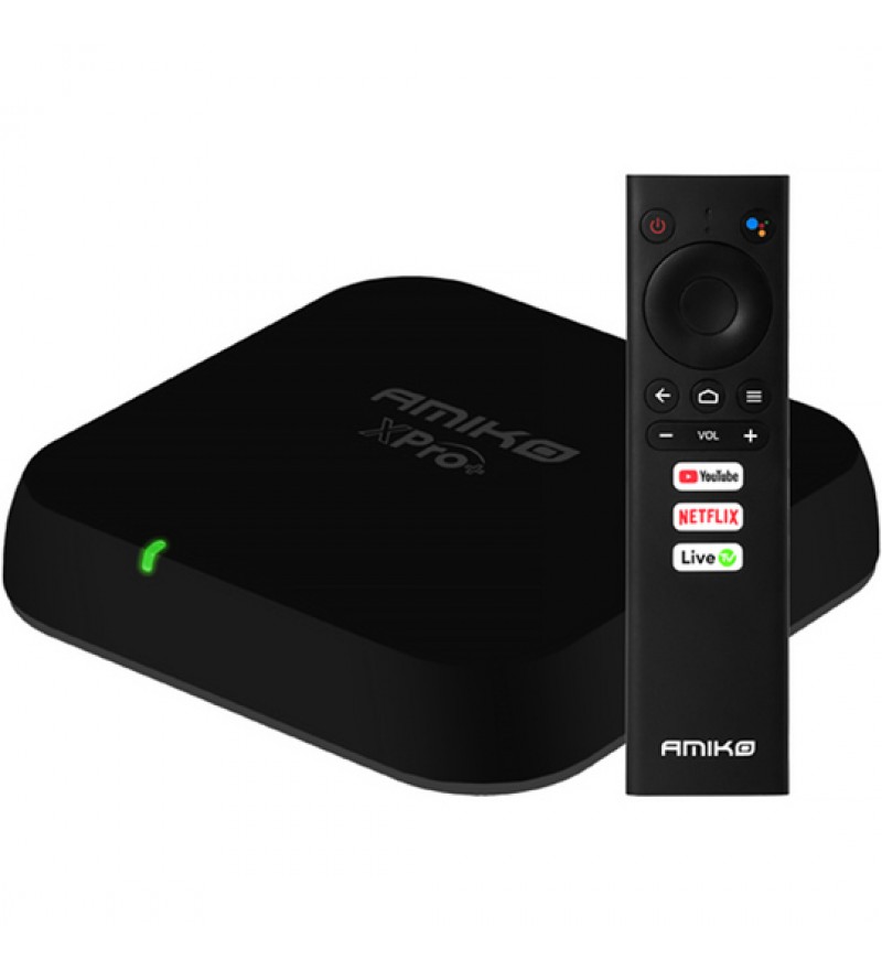 Receptor AMIKO XPro+ 4K UHD con 2/16GB Wi-Fi/A10/Bivolt (Tv Express + MFC) - Negro