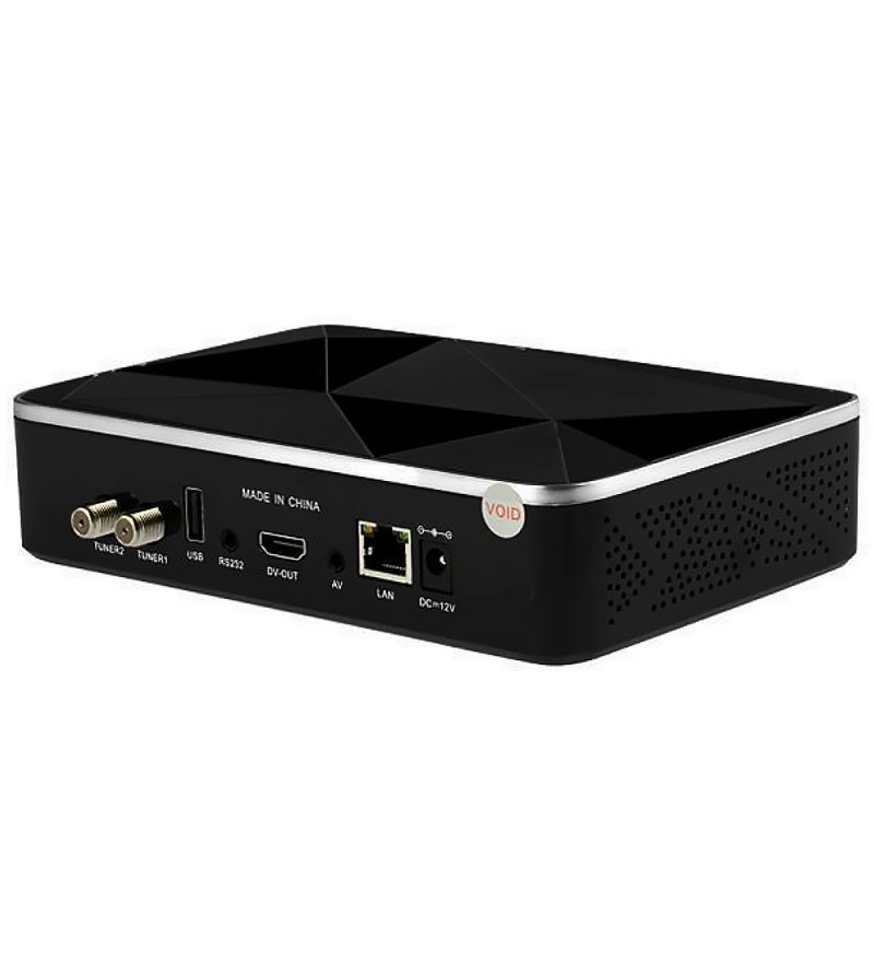 Receptor FTA Azamerica America Box s305+ Plus 4K Wi-Fi/DLNA/USB/Bivolt - Negro