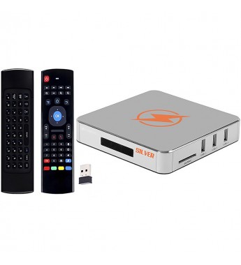 Tv Box Azamerica Silver Ultra HD 4K con Wi-Fi/Miracast/Bivolt - Plata