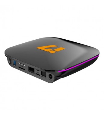 Tv Box Azamerica I7 Gaming 4K UHD con Wi-Fi/Bluetooth/32GB/A9.0/HDMI/Bivolt - Negro
