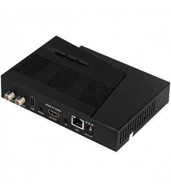 Receptor FTA Azamerica Beats GX Pro 4K UHD con Linux Wi-Fi/USB/HDMI/Bivolt - Negro