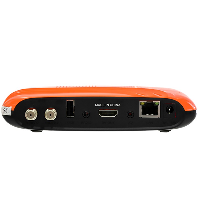 Receptor FTA Azamerica Champions Super GX FHD con Wi-Fi/USB/HDMI/Bivolt - Naranja/Negro