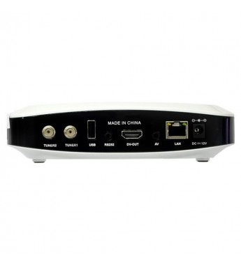 Receptor FTA Azamerica King FHD Wi-Fi/USB/VOD - Blanco/Negro