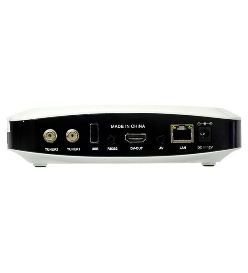 Receptor FTA Azamerica King FHD Wi-Fi/USB/VOD - Blanco/Negro