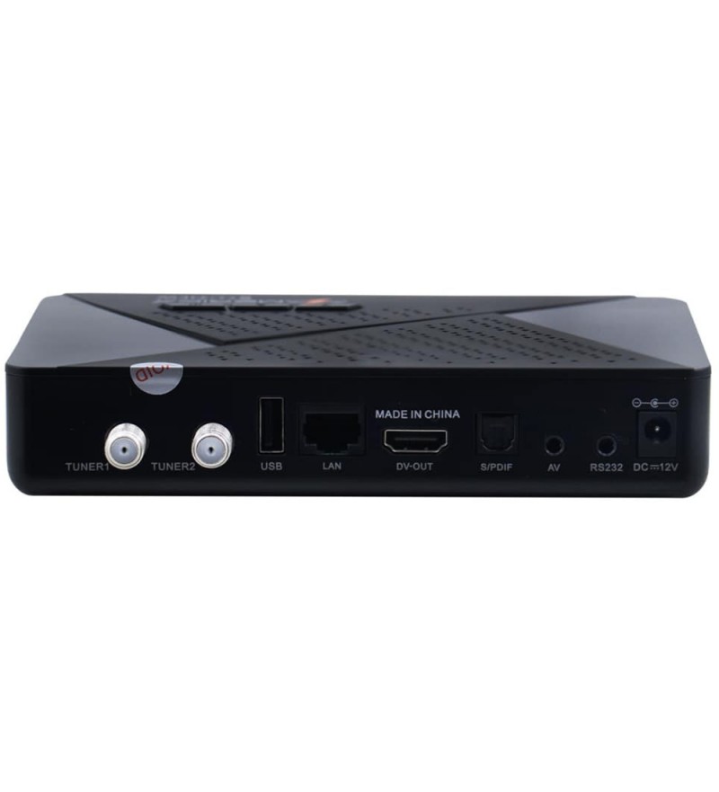 Receptor FTA Azamerica S1007 New Ultra HD 4K con Wi-Fi/2 LNB/HDMI/Bivolt - Negro