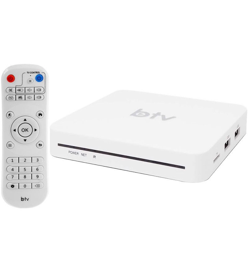 Tv Box BTV BX 4K UHD con 2/16GB Wi-Fi/A8.0/Bivolt - Blanco