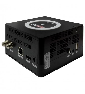 Receptor FTA Cinebox Power Q FHD USB/HDMI/RJ45 Bivolt - Negro