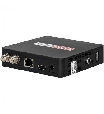 Receptor FTA CineBox Supremo S con USB/HDMI/Bivolt - Negro/Gris