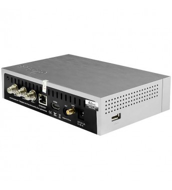 Receptor FTA DuoSat Prodigy S FHD con ACM/Wi-Fi/2 LNB/HDMI/Bivolt - Gris