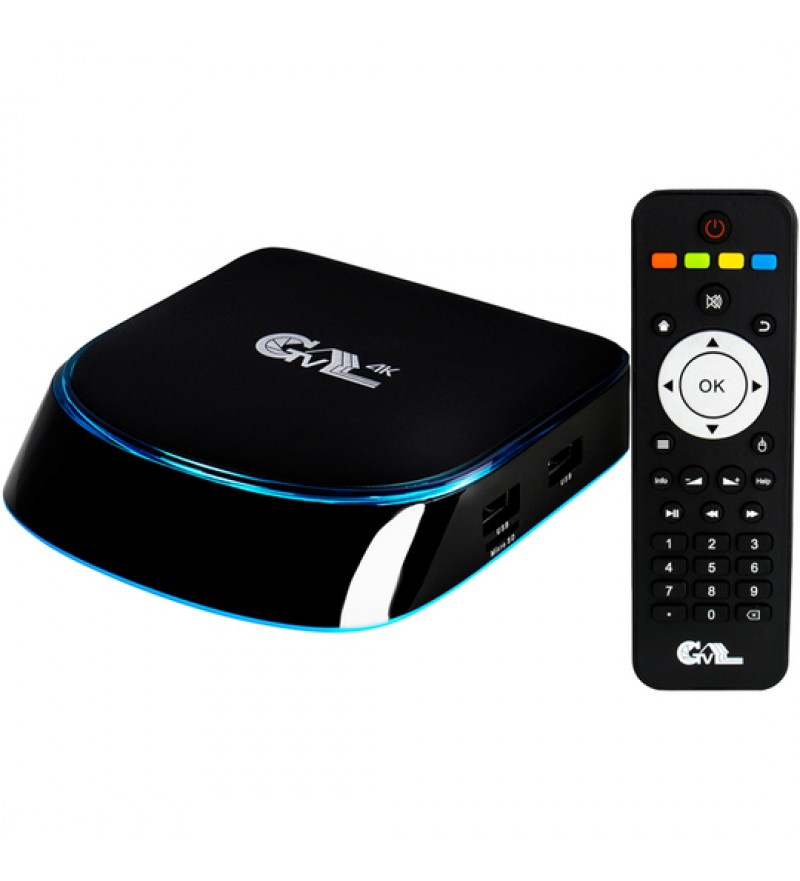 Tv Box GTV 4K UHD con 2/16GB Bluetooth/Wi-Fi/Bivolt A9 - Negro