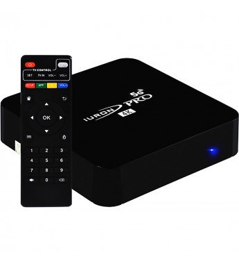 Tv Box IURON Pro 5G 4K UHD con 1/8GB Wi-Fi/A10.1/Bivolt - Negro