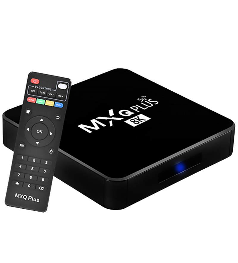 Tv Box MXQ Plus 8K UHD con 16/128GB Wi-Fi/A10.1/Bivolt - Negro