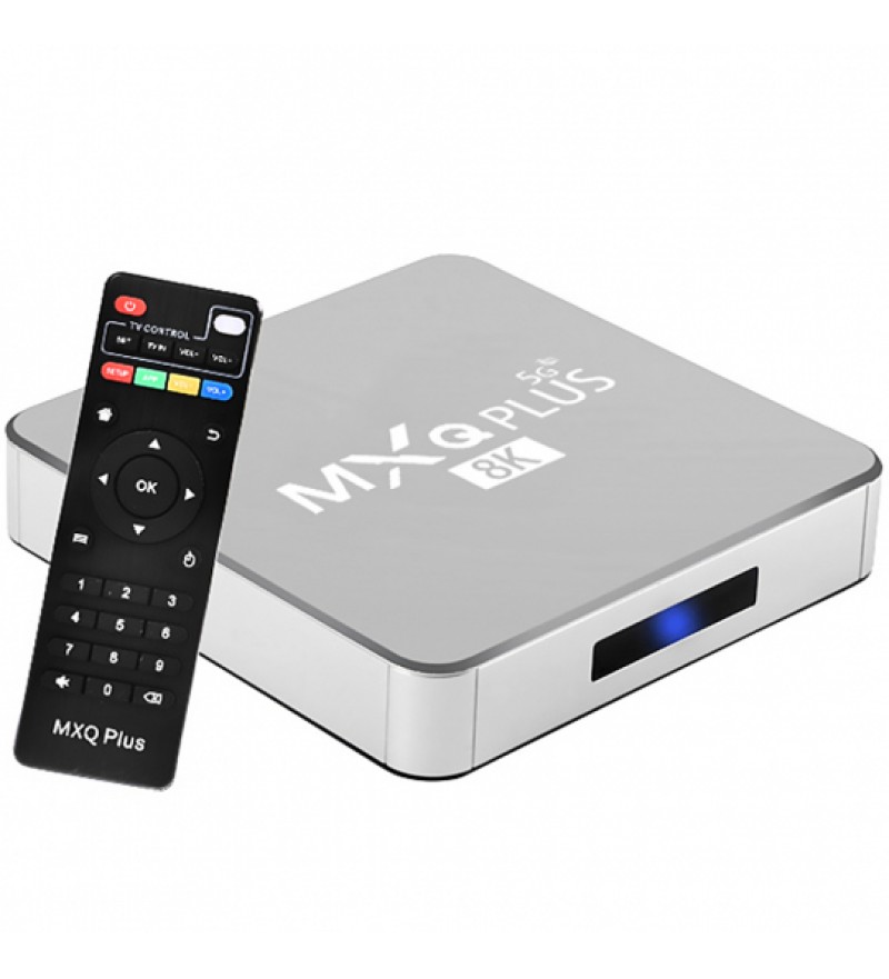 Tv Box MXQ Plus 8K UHD con 4/64GB Wi-Fi/A10.1/Bivolt - Plata