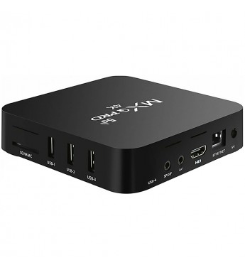 Tv Box MXQ Pro 4K UHD con 16/128GB Wi-Fi/A10.1/Bivolt - Negro