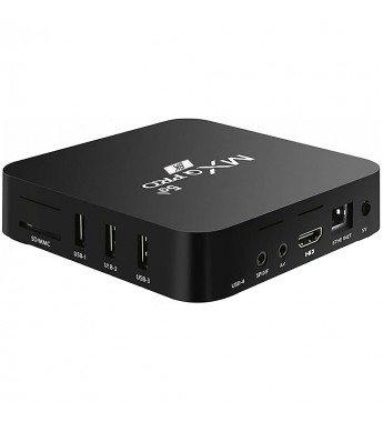 Tv Box MXQ Plus 8K UHD con 4/32GB Wi-Fi/A10.1/Bivolt - Negro