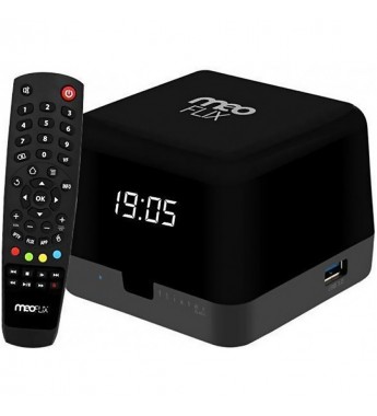 TV Box Meoflix Flixter Black UHD 4K con Wi-Fi/16GB/IPTV/Bivolt - Negro/Gris