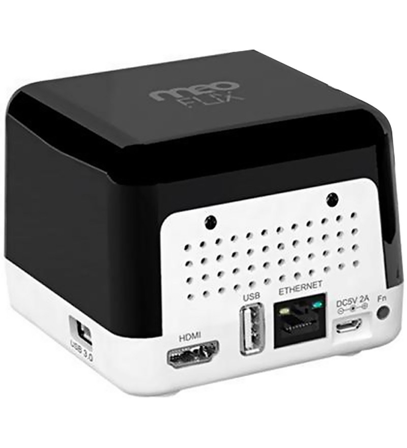 TV Box Meoflix Flixter UHD 4K con Wi-Fi/8GB/IPTV/Bivolt - Negro/Blanco